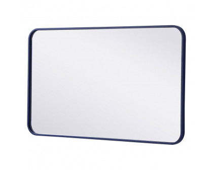 Elegant Wall Mirror - Blue, L 36" (MR802236BL)