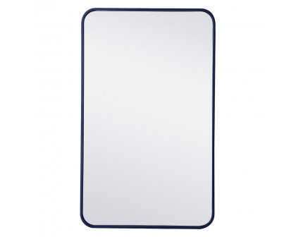 Elegant Wall Mirror - Blue, L 36" (MR802236BL)