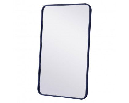 Elegant Wall Mirror - Blue, L 36" (MR802236BL)