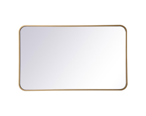 Elegant Wall Mirror - Brass, L 36" (MR802236BR)