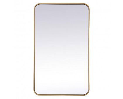 Elegant Wall Mirror - Brass, L 36" (MR802236BR)