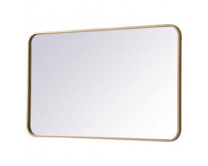 Elegant Wall Mirror - Brass, L 36" (MR802236BR)