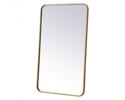 Elegant Wall Mirror - Brass, L 36" (MR802236BR)