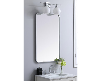 Elegant Wall Mirror - Silver, L 36" (MR802236S)