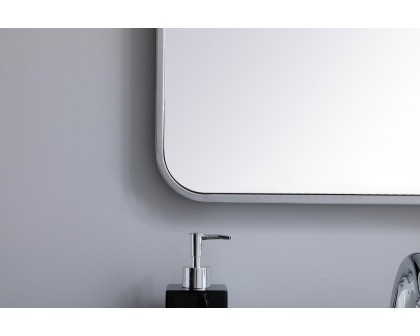 Elegant Wall Mirror - Silver, L 36" (MR802236S)