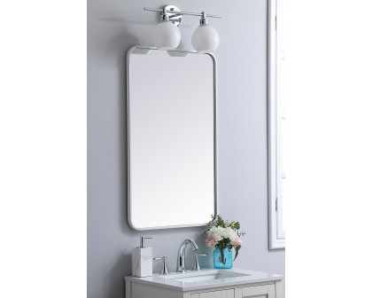 Elegant Wall Mirror - White, L 36" (MR802236WH)