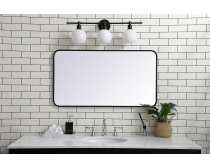 Elegant Wall Mirror - Black, L 40" (MR802240BK)