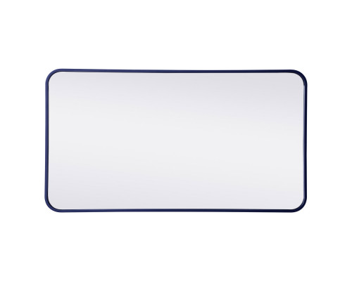 Elegant Wall Mirror - Blue, L 40" (MR802240BL)