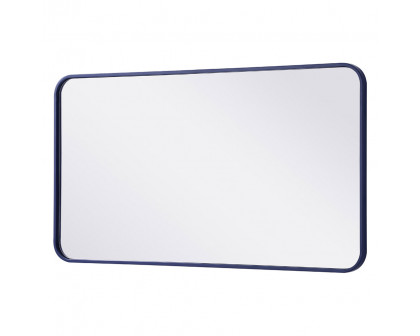 Elegant Wall Mirror - Blue, L 40" (MR802240BL)