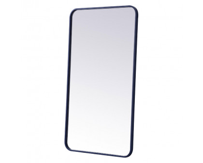 Elegant Wall Mirror - Blue, L 40" (MR802240BL)