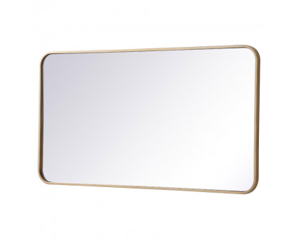 Elegant Wall Mirror - Brass, L 40" (MR802240BR)