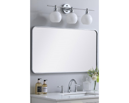 Elegant Wall Mirror - Silver, L 40" (MR802240S)