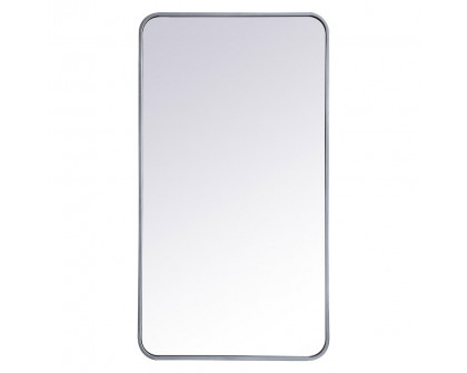 Elegant Wall Mirror - Silver, L 40" (MR802240S)