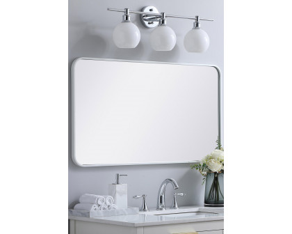 Elegant Wall Mirror - White, L 40" (MR802240WH)