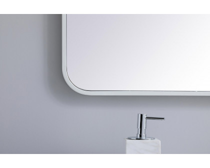 Elegant Wall Mirror - White, L 40" (MR802240WH)