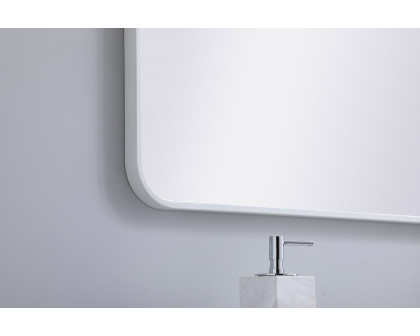 Elegant Wall Mirror - White, L 40" (MR802240WH)