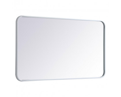 Elegant Wall Mirror - White, L 40" (MR802240WH)