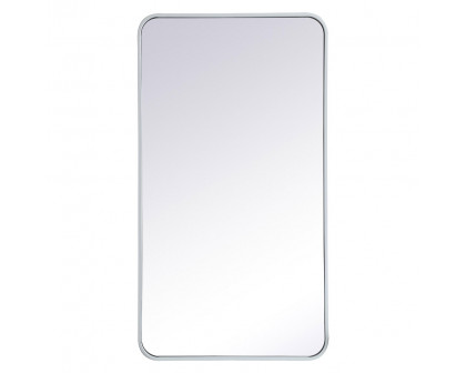 Elegant Wall Mirror - White, L 40" (MR802240WH)