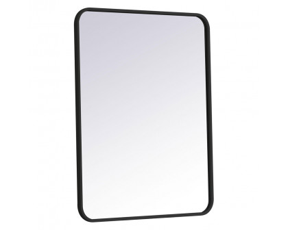 Elegant Wall Mirror - Black, L 32" (MR802432BK)