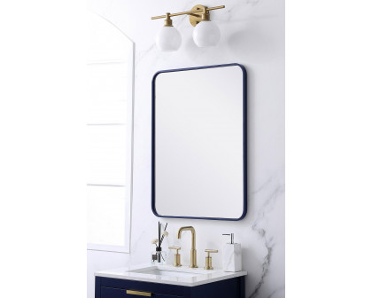 Elegant Wall Mirror - Blue, L 32" (MR802432BL)