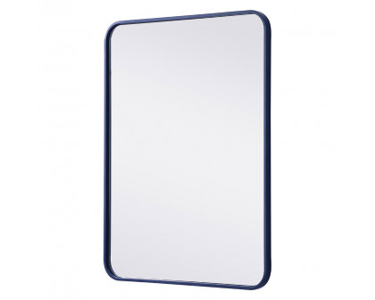 Elegant Wall Mirror - Blue, L 32" (MR802432BL)