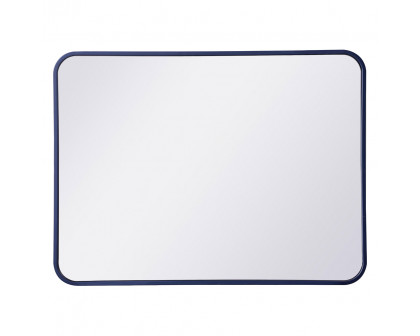 Elegant Wall Mirror - Blue, L 32" (MR802432BL)