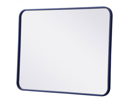 Elegant Wall Mirror - Blue, L 32" (MR802432BL)