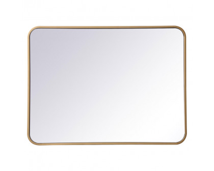 Elegant Wall Mirror - Brass, L 32" (MR802432BR)