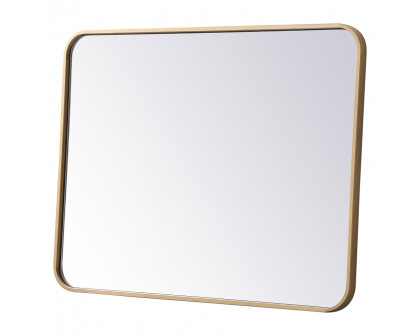 Elegant Wall Mirror - Brass, L 32" (MR802432BR)