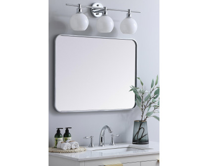 Elegant Wall Mirror - Silver, L 32" (MR802432S)