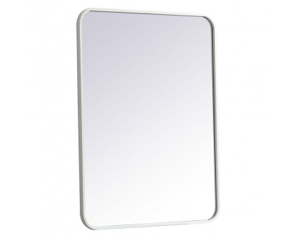 Elegant Wall Mirror - White, L 32" (MR802432WH)