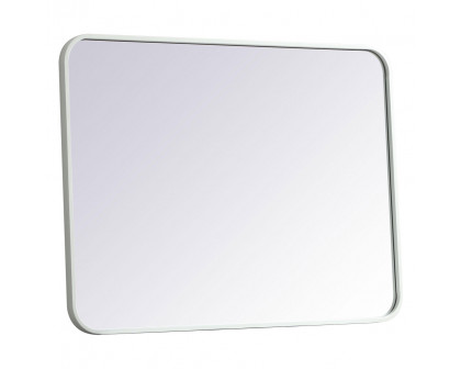 Elegant Wall Mirror - White, L 32" (MR802432WH)