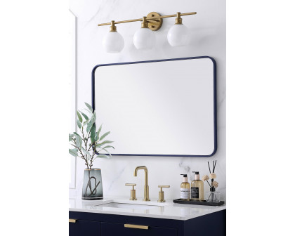 Elegant Wall Mirror - Blue, L 36" (MR802436BL)