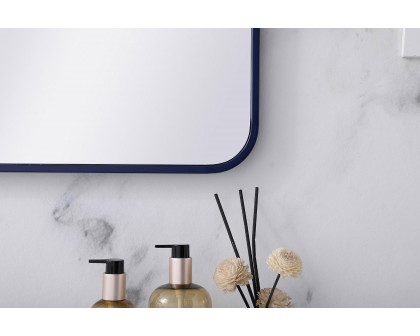 Elegant Wall Mirror - Blue, L 36" (MR802436BL)