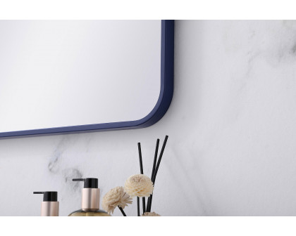 Elegant Wall Mirror - Blue, L 36" (MR802436BL)