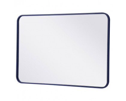 Elegant Wall Mirror - Blue, L 36" (MR802436BL)