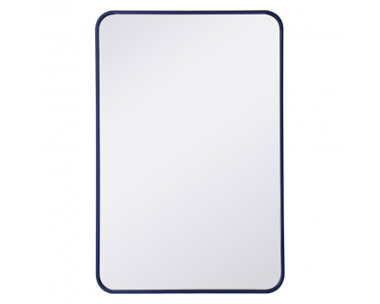 Elegant Wall Mirror - Blue, L 36" (MR802436BL)