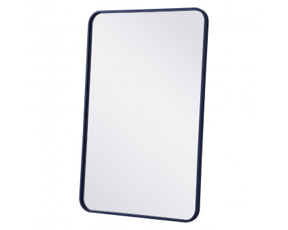 Elegant Wall Mirror - Blue, L 36" (MR802436BL)