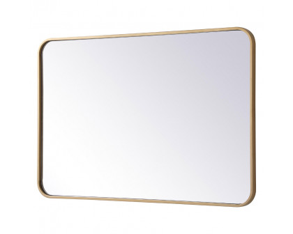 Elegant Wall Mirror - Brass, L 36" (MR802436BR)