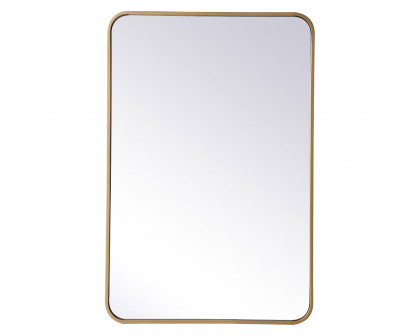 Elegant Wall Mirror - Brass, L 36" (MR802436BR)