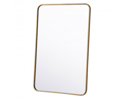 Elegant Wall Mirror - Brass, L 36" (MR802436BR)