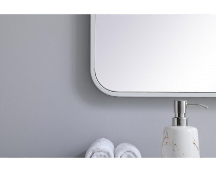 Elegant Wall Mirror - White, L 36" (MR802436WH)