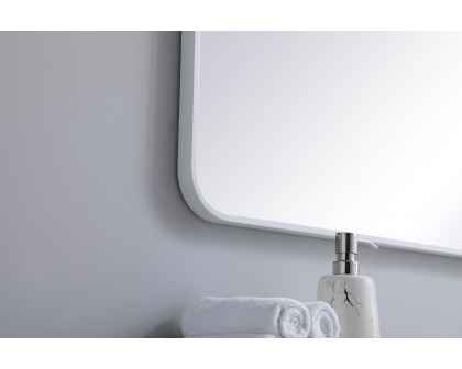 Elegant Wall Mirror - White, L 36" (MR802436WH)