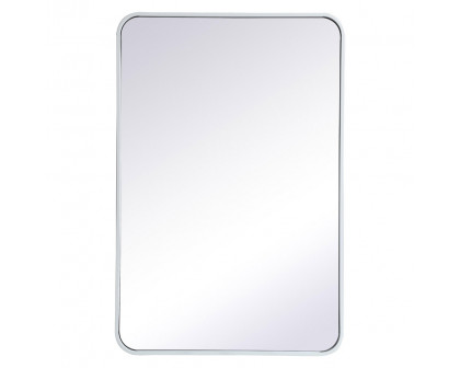 Elegant Wall Mirror - White, L 36" (MR802436WH)