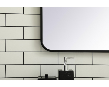 Elegant Wall Mirror - Black, L 40" (MR802440BK)