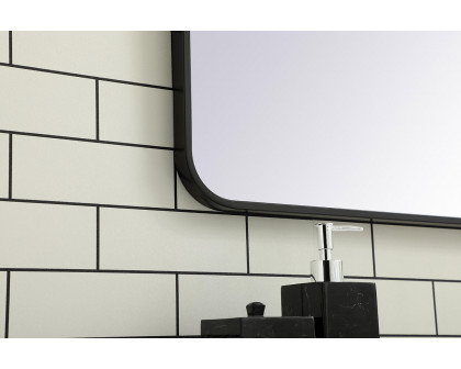 Elegant Wall Mirror - Black, L 40" (MR802440BK)