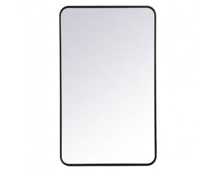 Elegant Wall Mirror - Black, L 40" (MR802440BK)