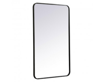 Elegant Wall Mirror - Black, L 40" (MR802440BK)