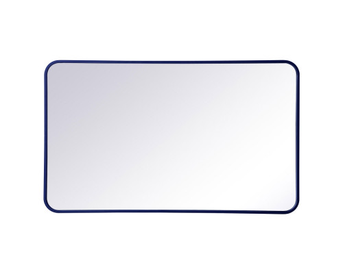 Elegant Wall Mirror - Blue, L 40" (MR802440BL)