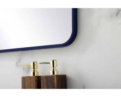 Elegant Wall Mirror - Blue, L 40" (MR802440BL)